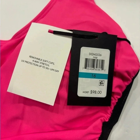 DKNY One Piece Swimsuit Women’s Size 16 NWT - Picture 5 of 8